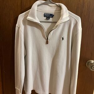 Polo by Ralph Lauren Cream Zip Up Sweater
